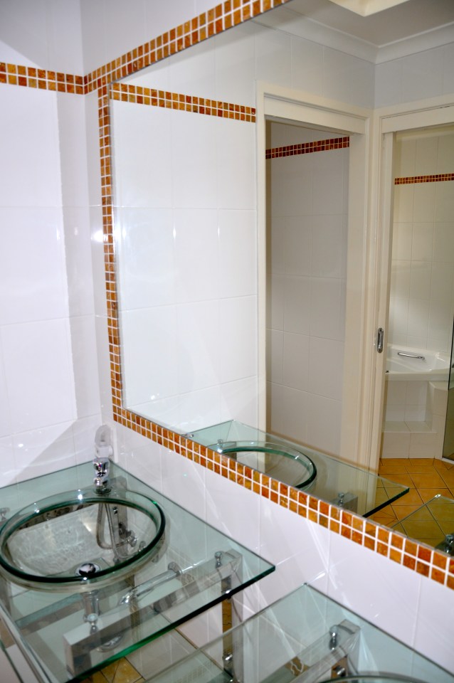 modern glass basins